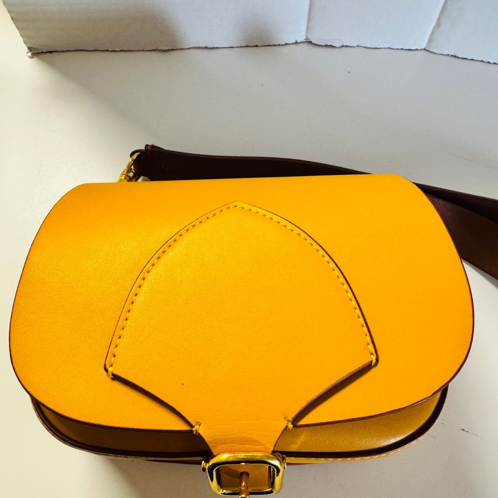 Yellow and Brown Women's Bag